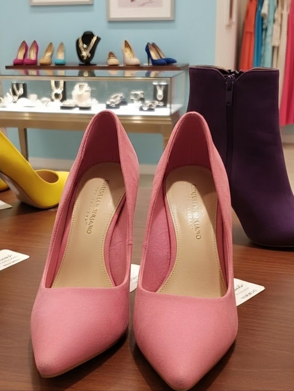 Christian Siriano Coral-Pink Pointed Toe Pumps 8.5